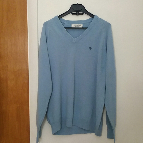 Dior Other - Dior vintage men's light blue sweater XL